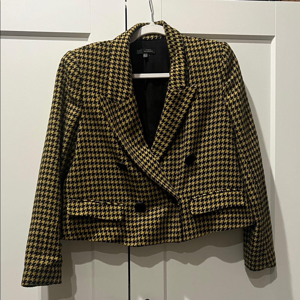 Women's Houndstooth Blazer Jacket